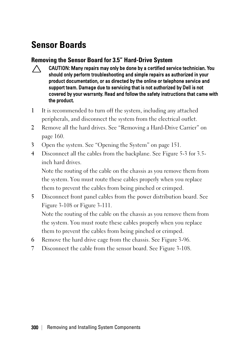 Sensor boards | Dell PowerEdge C6220 II User Manual | Page 300 / 349