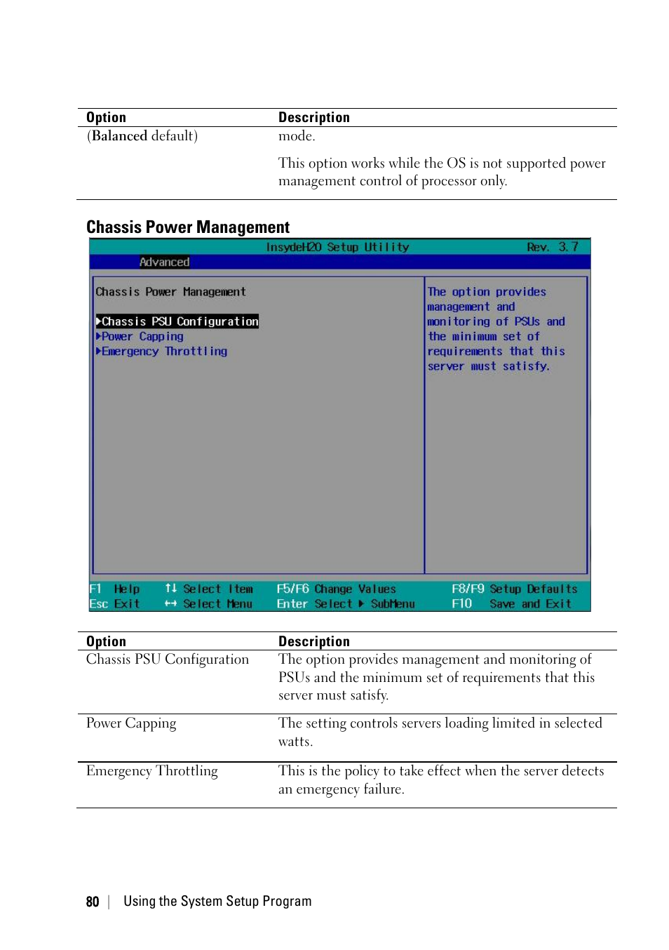 Chassis power management | Dell PowerEdge C6220 II User Manual | Page 80 / 349