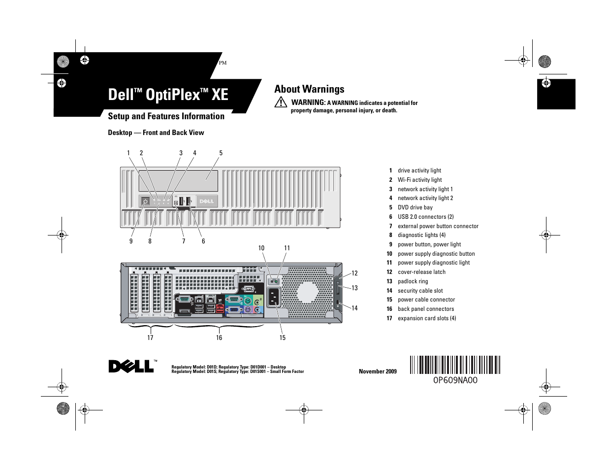 Dell OptiPlex XE (Early 2010) User Manual | 8 pages