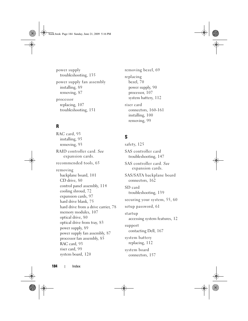 Dell POWEREDGE 300 User Manual | Page 184 / 186