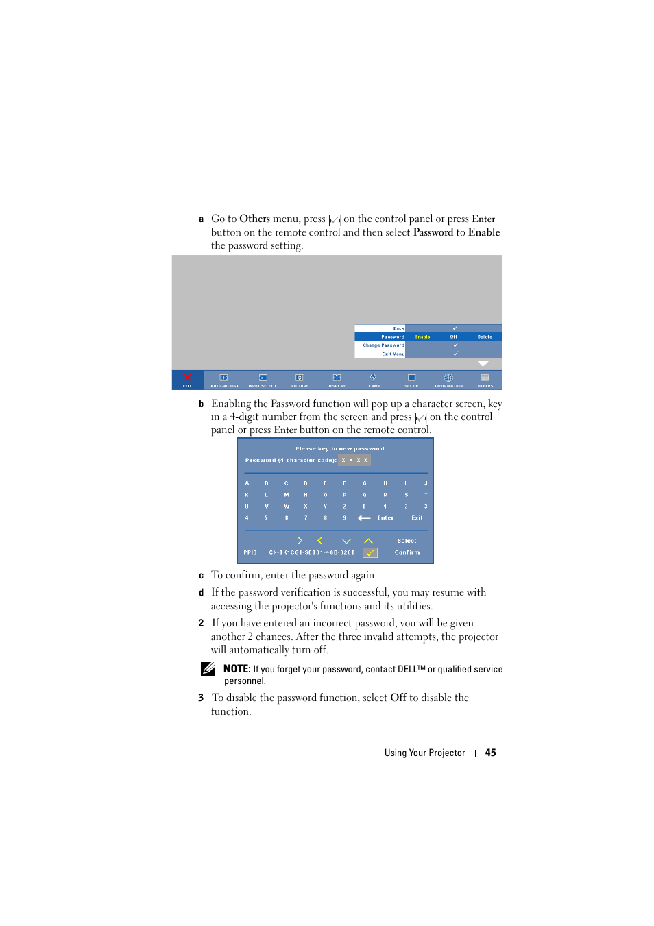 Dell 1610HD Projector User Manual | Page 45 / 80