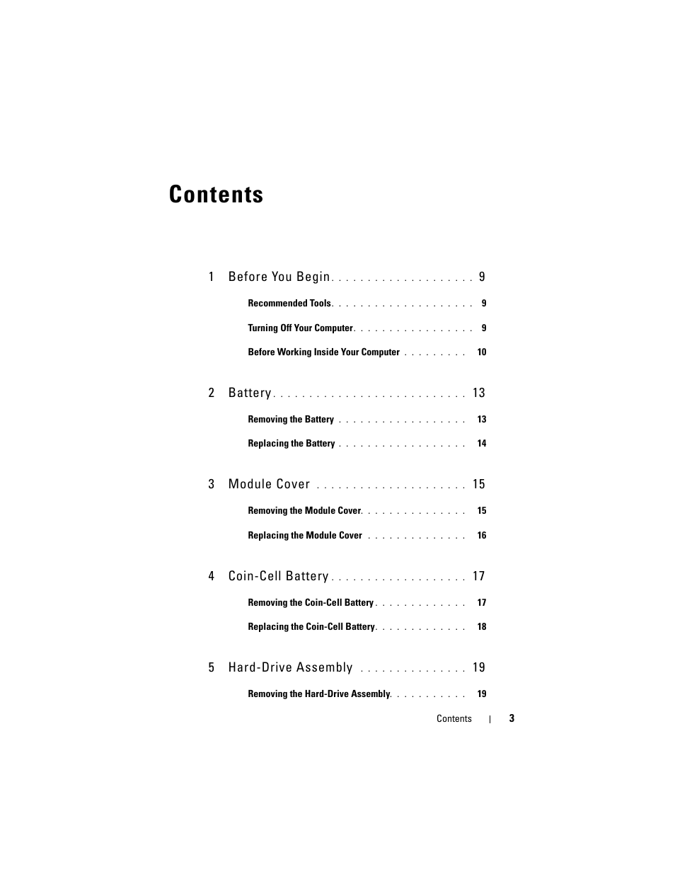 Dell Inspiron 14z (N411z, Late 2011) User Manual | Page 3 / 102