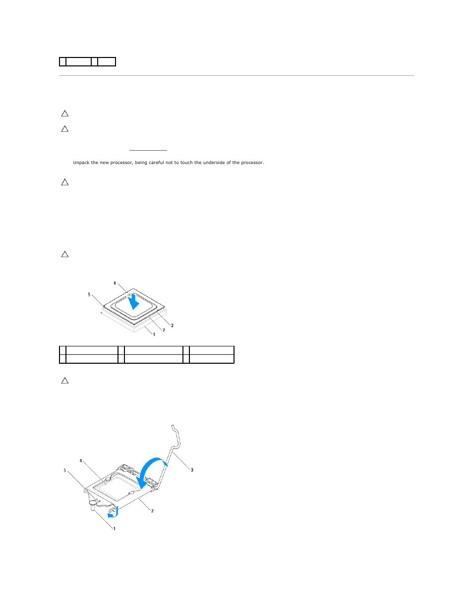 Replacing the processor | Dell Inspiron 580 (Late 2009) User Manual | Page 15 / 39