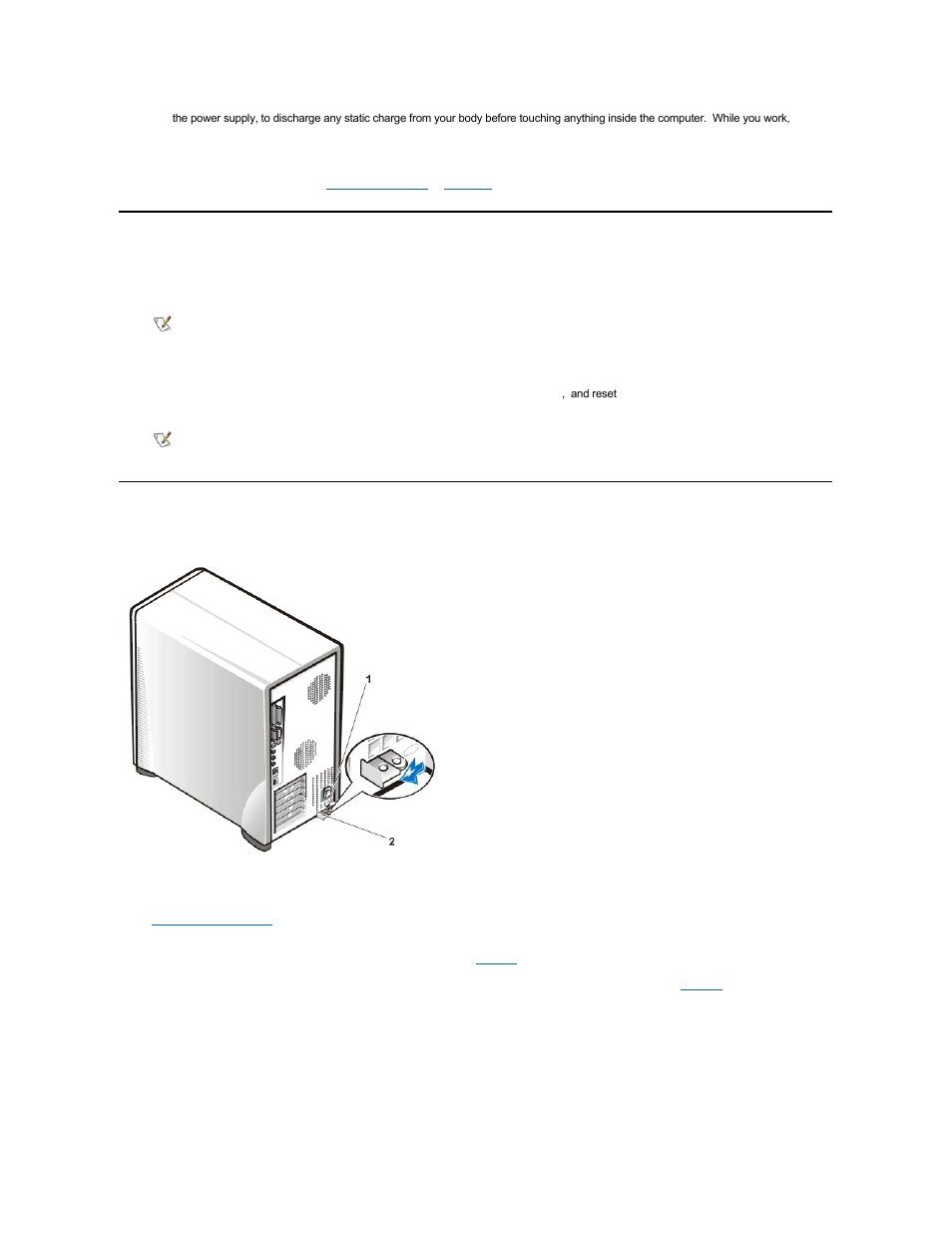 Removed the computer cover, Restarting the system, Computer cover | Dell Precision 220 User Manual | Page 23 / 43