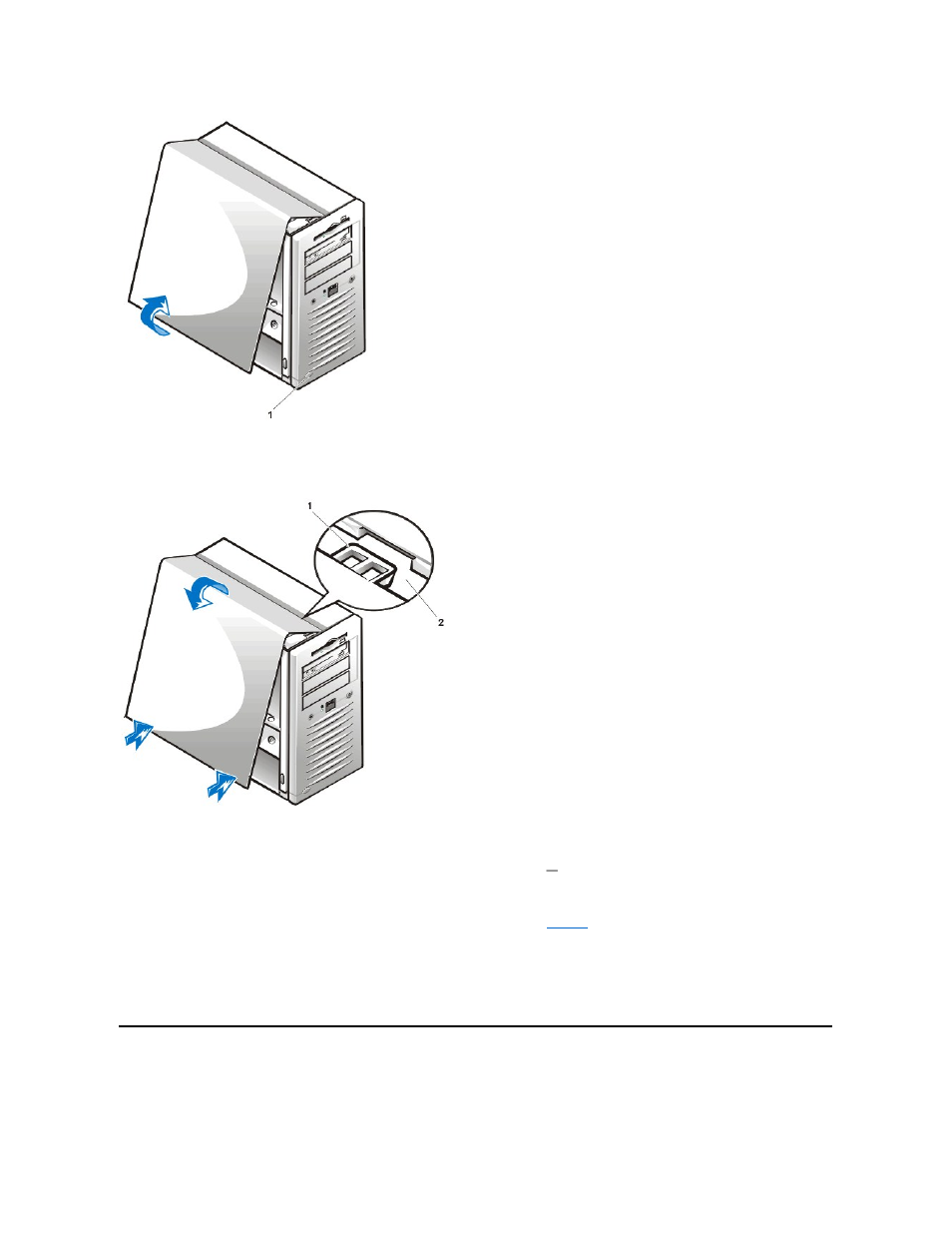 Interior service label, Seconds for it to go out (see the | Dell Precision 220 User Manual | Page 24 / 43