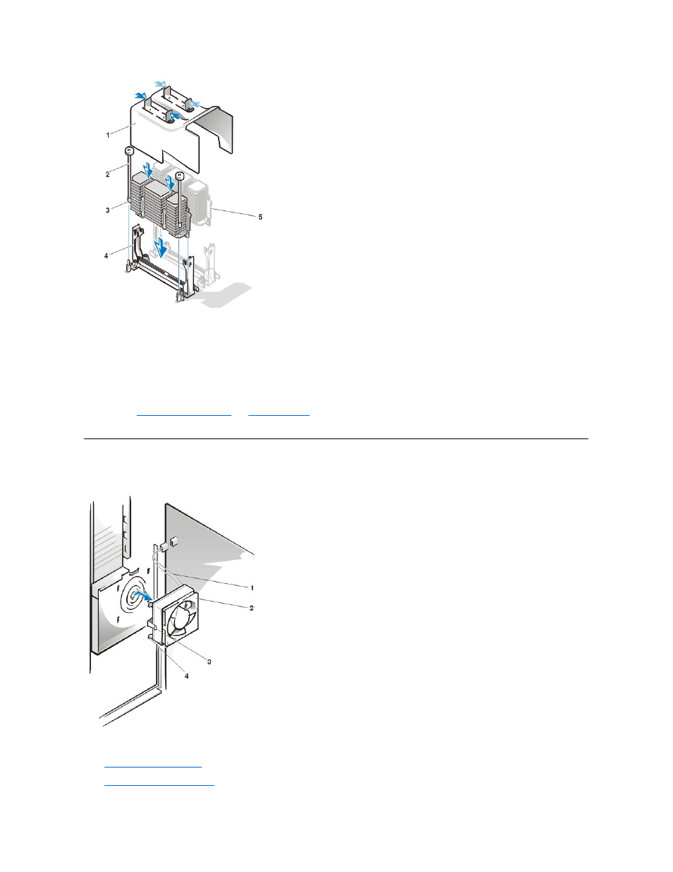 Microprocessor cooling fan | Dell Precision 220 User Manual | Page 41 / 43