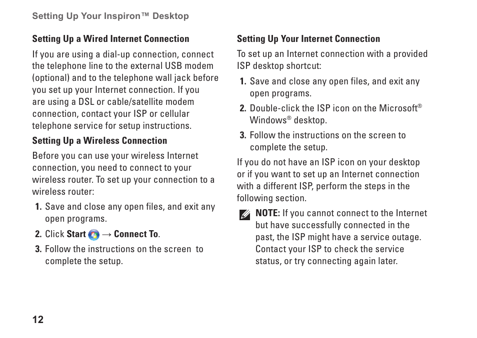 Dell Inspiron 535 (Early 2009) User Manual | Page 14 / 64