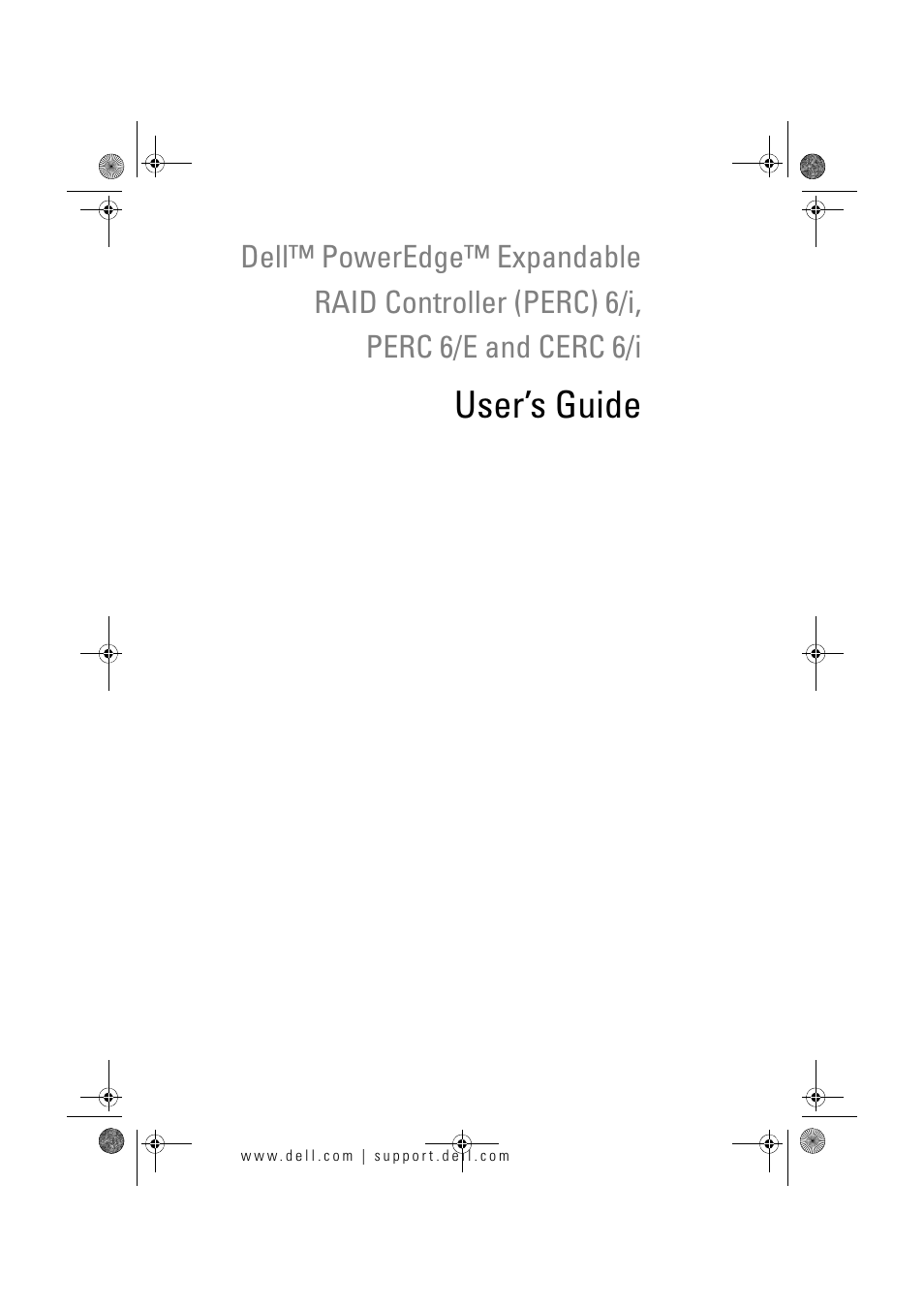 Dell PowerEdge RAID Controller 6E User Manual | 160 pages