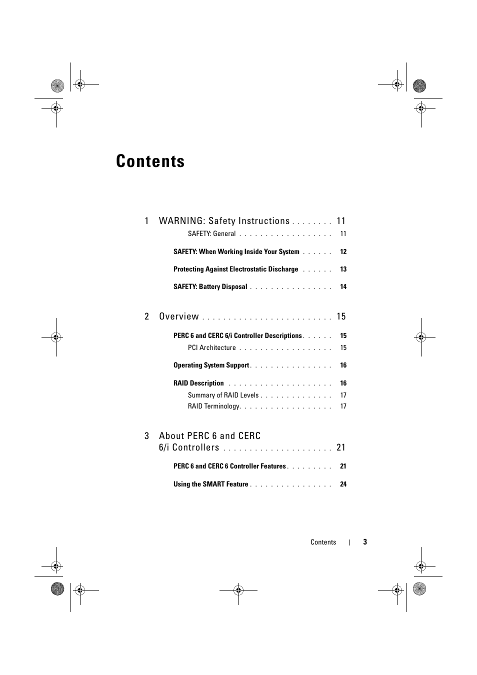 Dell PowerEdge RAID Controller 6E User Manual | Page 3 / 160