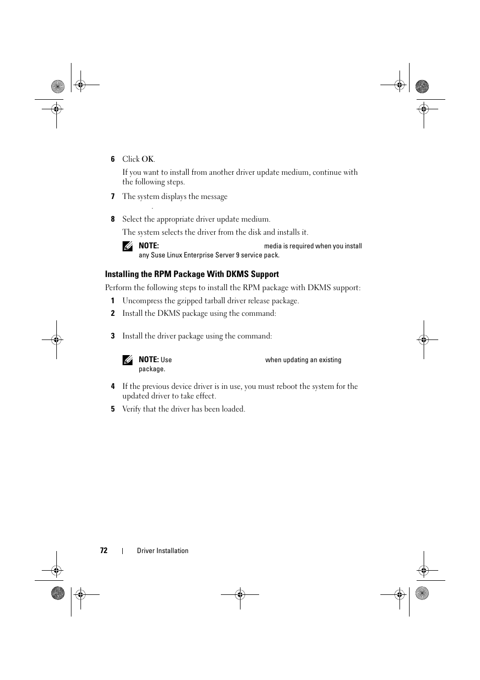 Installing the rpm package with dkms support | Dell PowerEdge RAID Controller 6E User Manual | Page 72 / 160