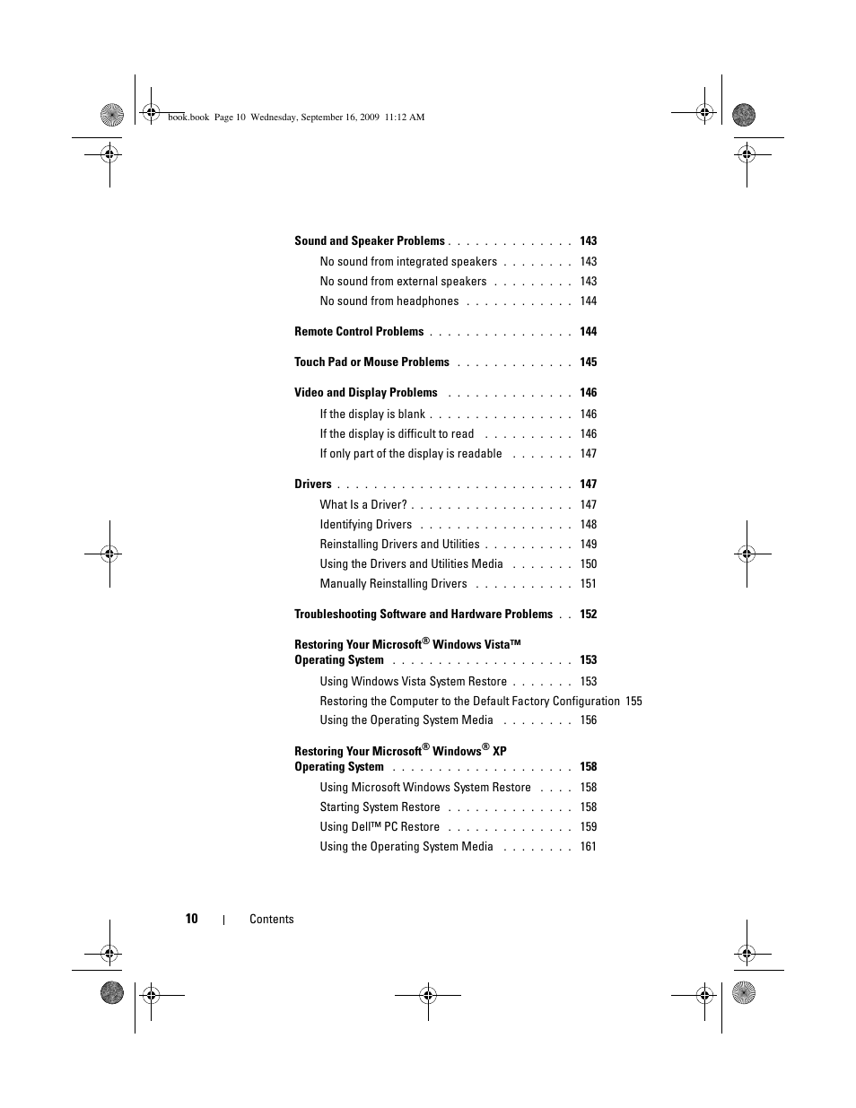 Dell Vostro 1400 (Mid 2007) User Manual | Page 10 / 248