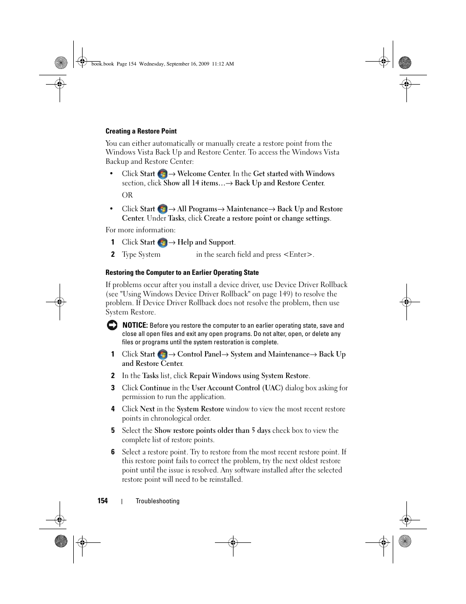 Dell Vostro 1400 (Mid 2007) User Manual | Page 154 / 248
