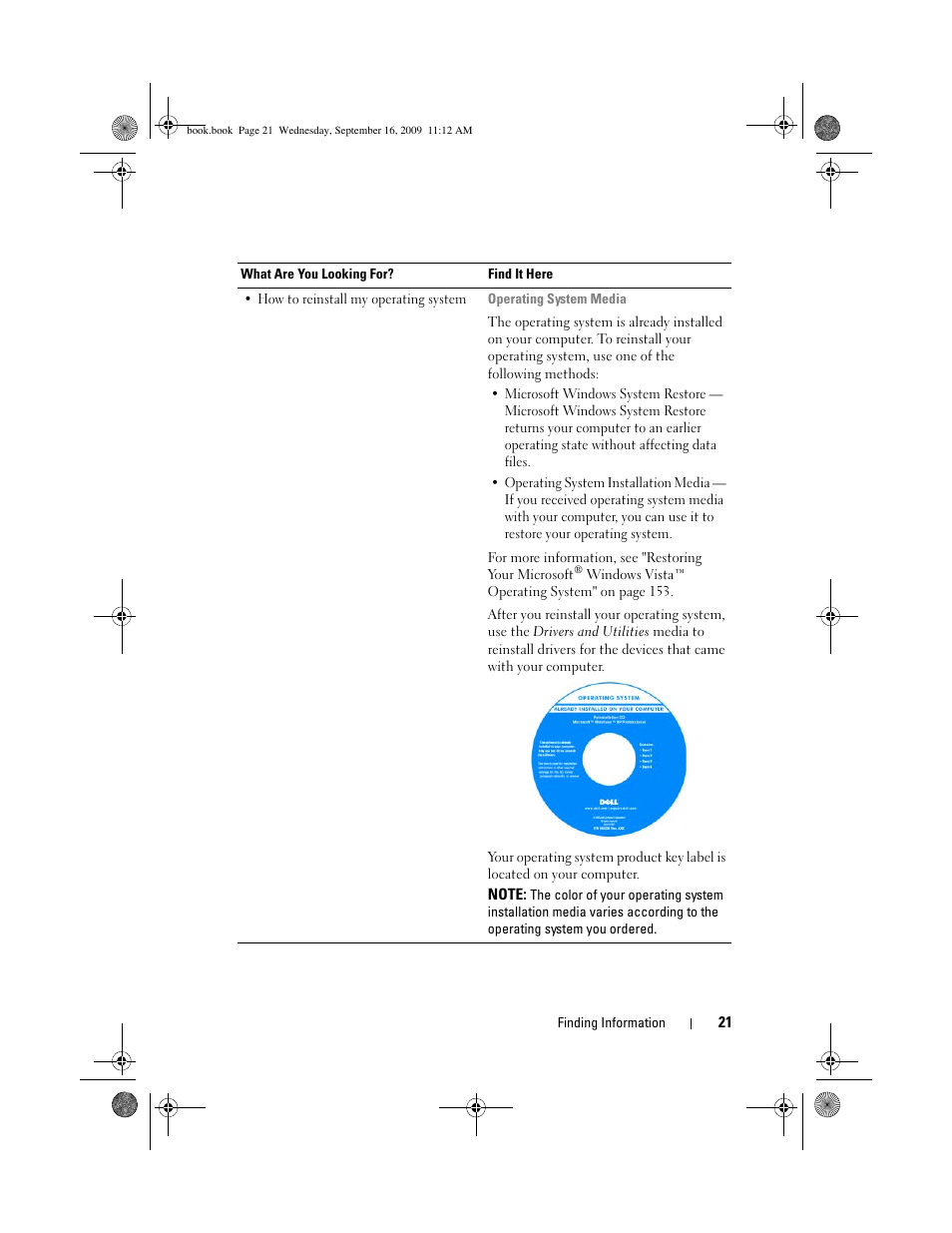 Dell Vostro 1400 (Mid 2007) User Manual | Page 21 / 248