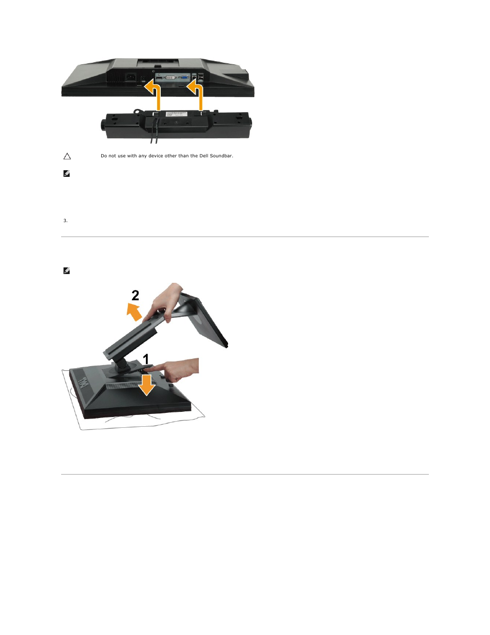 Removing the stand, Wall mounting (optional) | Dell P2310H Monitor User Manual | Page 33 / 38