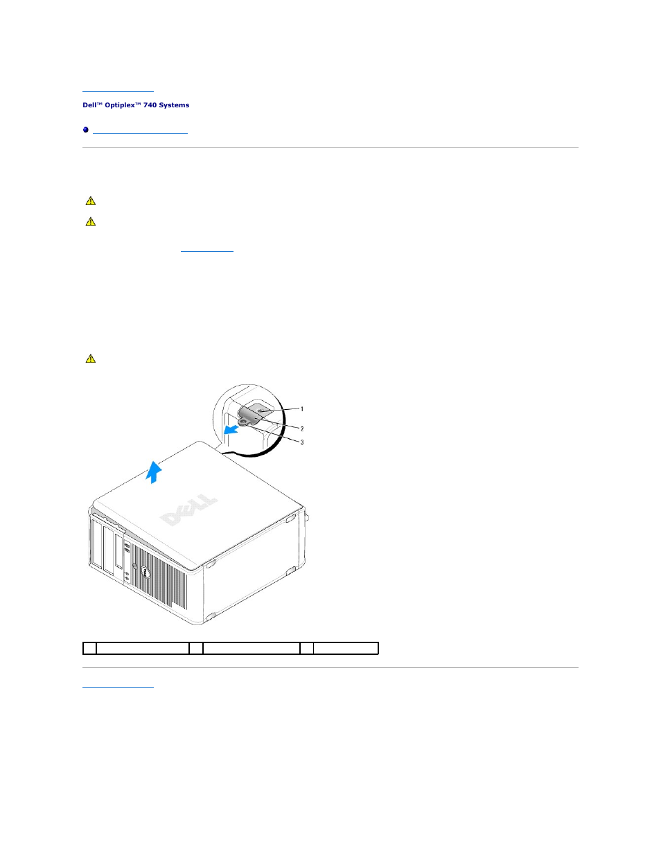 Removing the computer cover | Dell OptiPlex 740 User Manual | Page 127 / 217