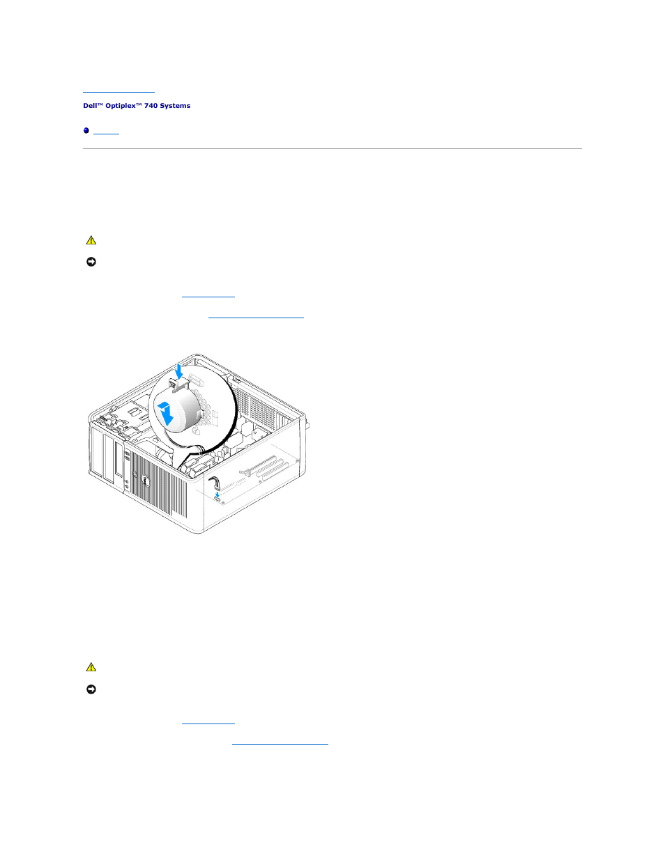 Speaker, Installing a speaker, Removing a speaker | Dell OptiPlex 740 User Manual | Page 132 / 217