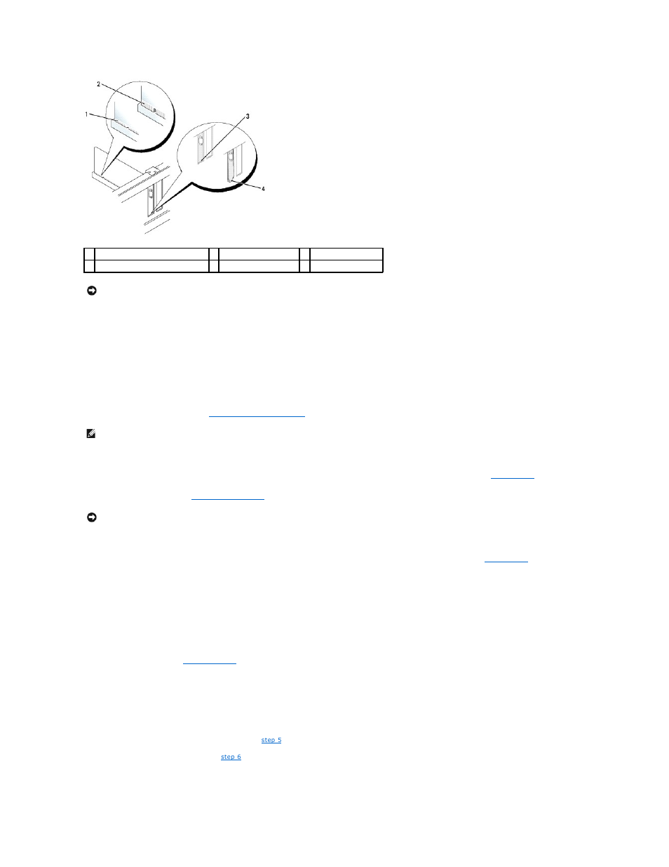 Removing a pci express x16 card or dvi card | Dell OptiPlex 740 User Manual | Page 144 / 217