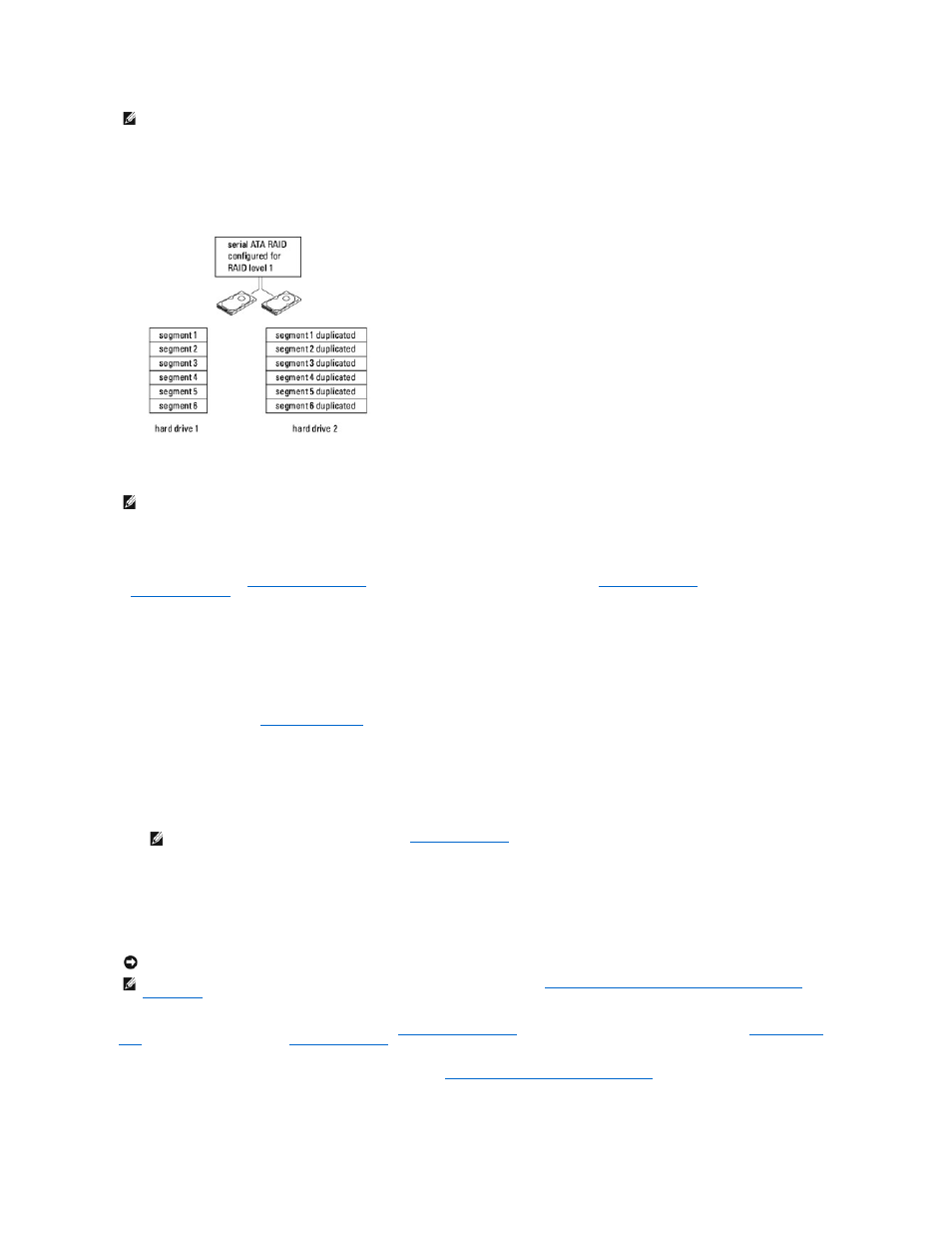 Raid level 1 configuration, Configuring your hard drives for raid, Using the nvidia mediashield rom utility | Dell OptiPlex 740 User Manual | Page 15 / 217