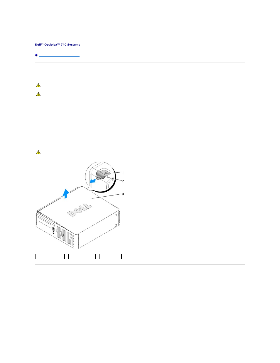 Removing the computer cover | Dell OptiPlex 740 User Manual | Page 152 / 217