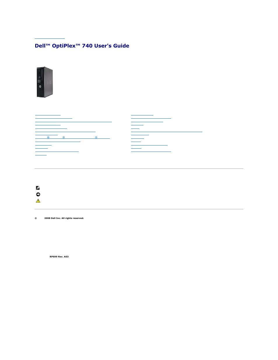 Dell™ optiplex™ 740 user's guide, Small form factor computer | Dell OptiPlex 740 User Manual | Page 163 / 217