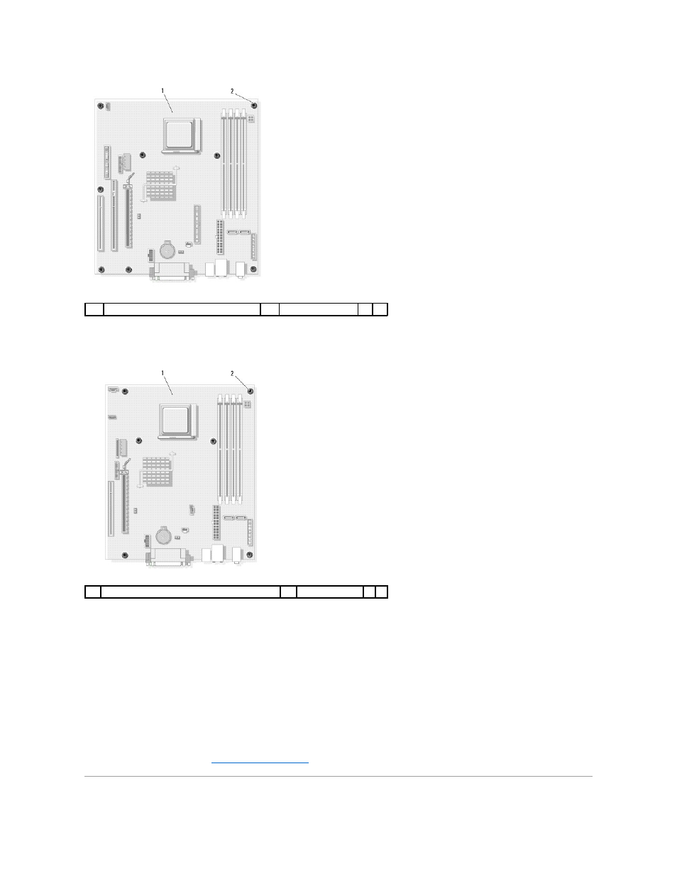 Small form factor system board screws | Dell OptiPlex 740 User Manual | Page 201 / 217