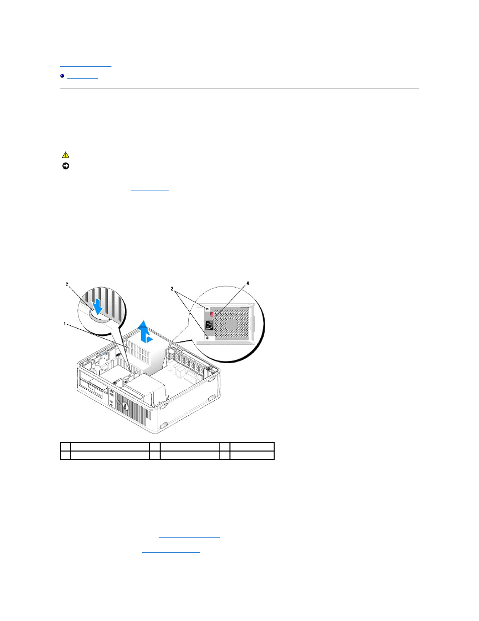 Power supply, Replacing the power supply | Dell OptiPlex 740 User Manual | Page 64 / 217