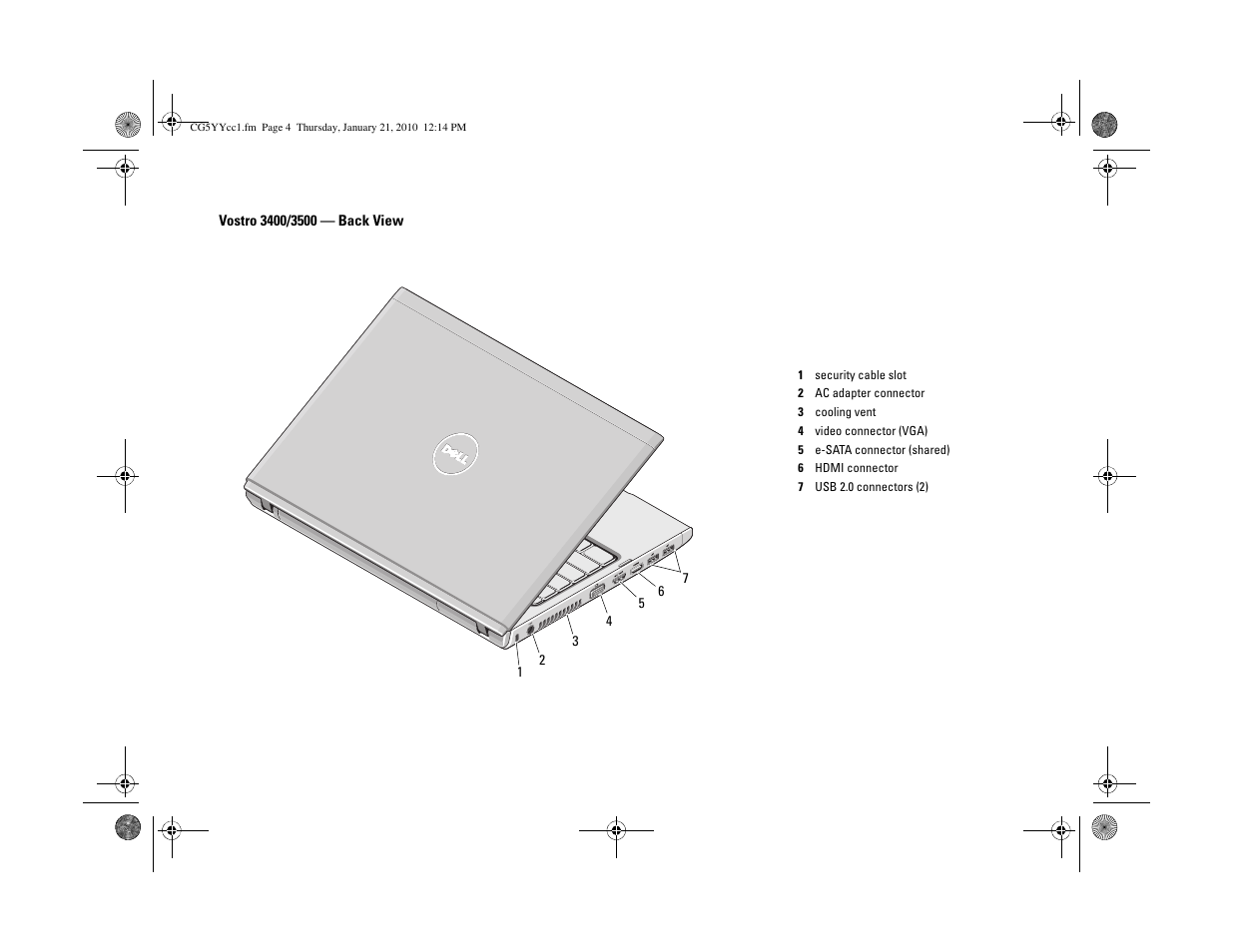 Dell Vostro 3500 (Early 2010) User Manual | Page 4 / 12