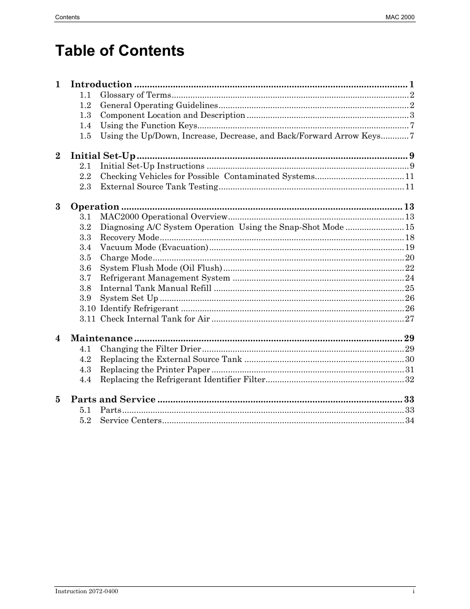 Bacharach 2072-0400 User Manual | Page 3 / 40