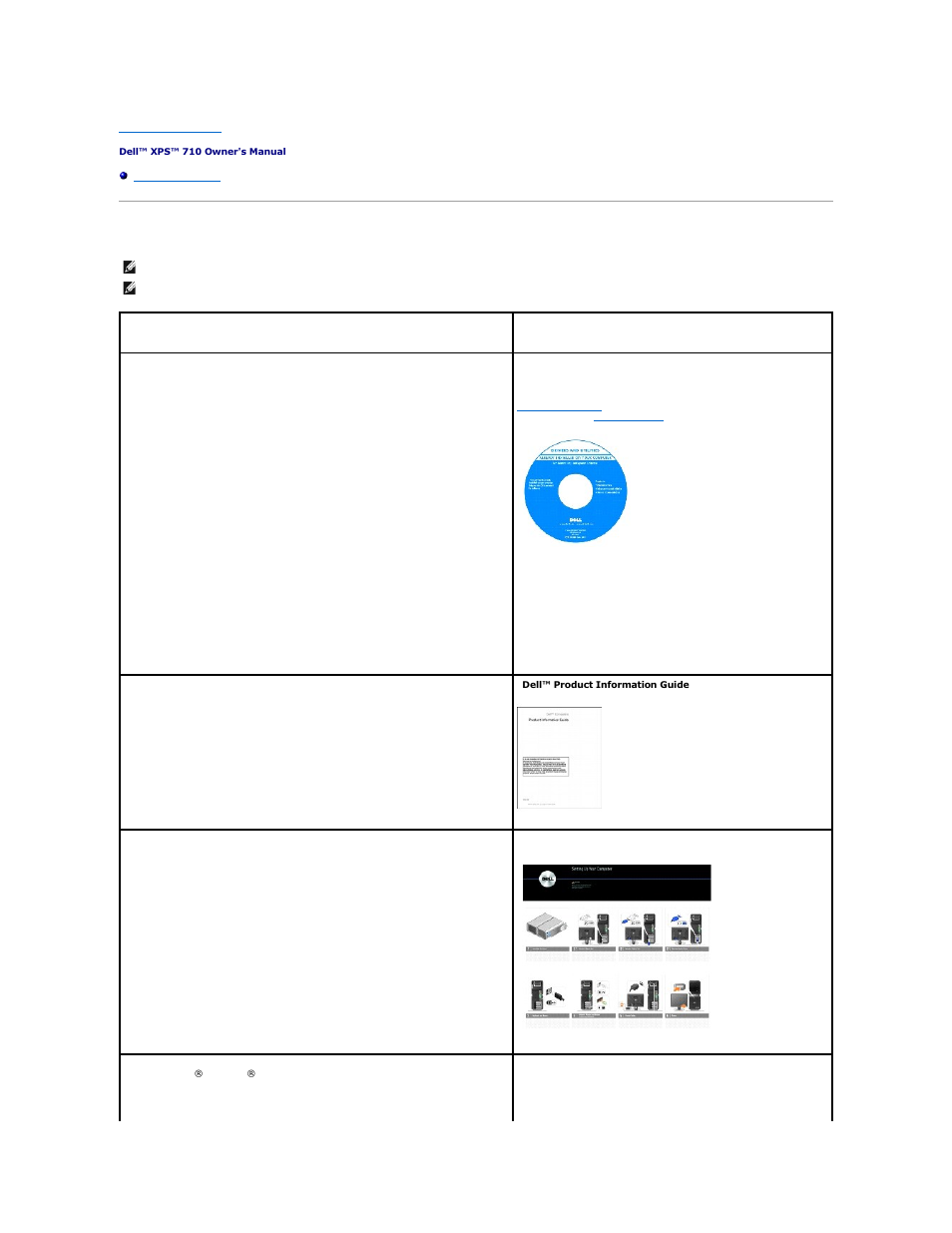 Finding information | Dell XPS 710 User Manual | Page 24 / 105