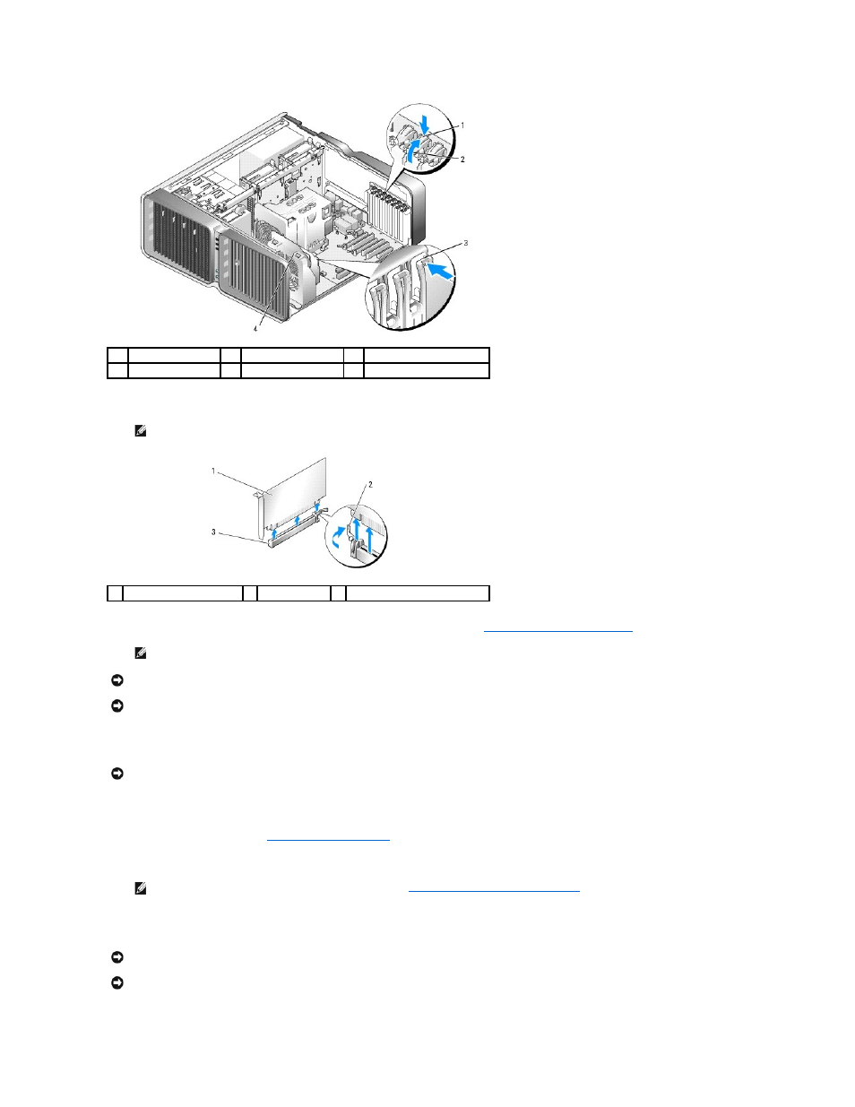 Installing pci and pci express cards | Dell XPS 710 User Manual | Page 42 / 105