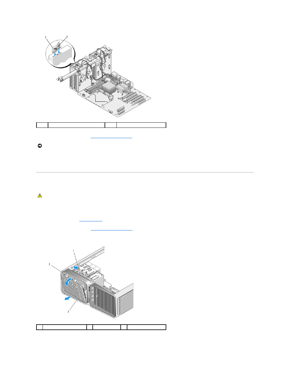 Drive panel, Removing the drive panel | Dell XPS 710 User Manual | Page 52 / 105