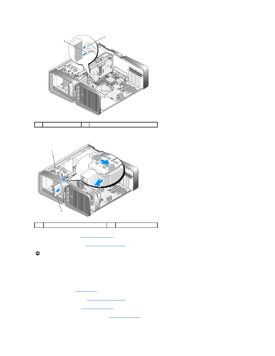 Installing a floppy drive | Dell XPS 710 User Manual | Page 54 / 105