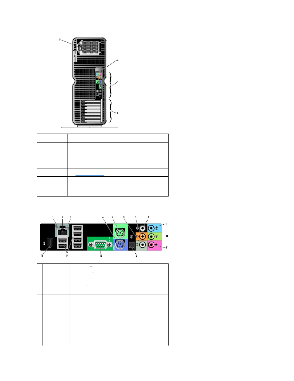 Back i/o connectors | Dell XPS 710 User Manual | Page 69 / 105