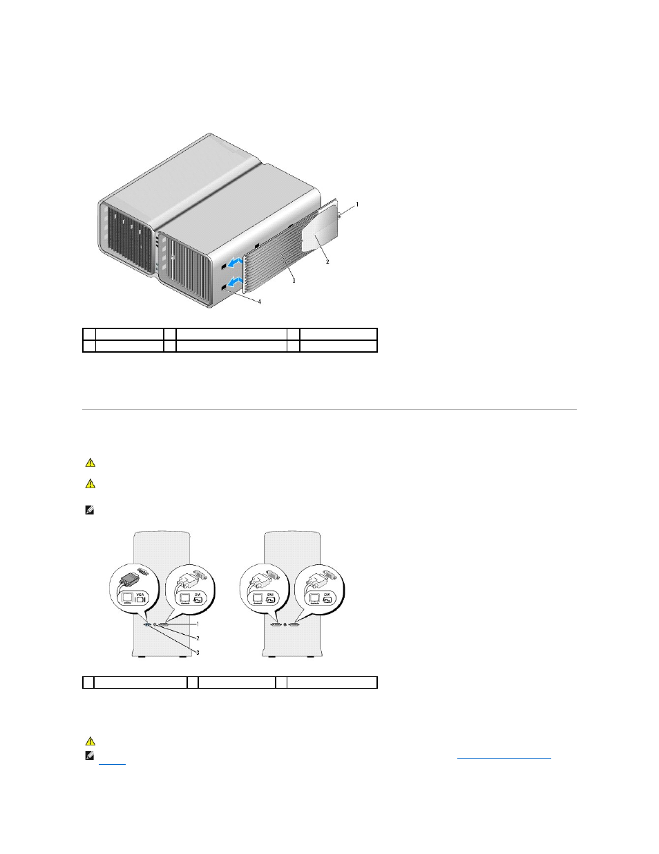 Connecting monitors, Connecting a monitor (without an adapter) | Dell XPS 710 User Manual | Page 71 / 105