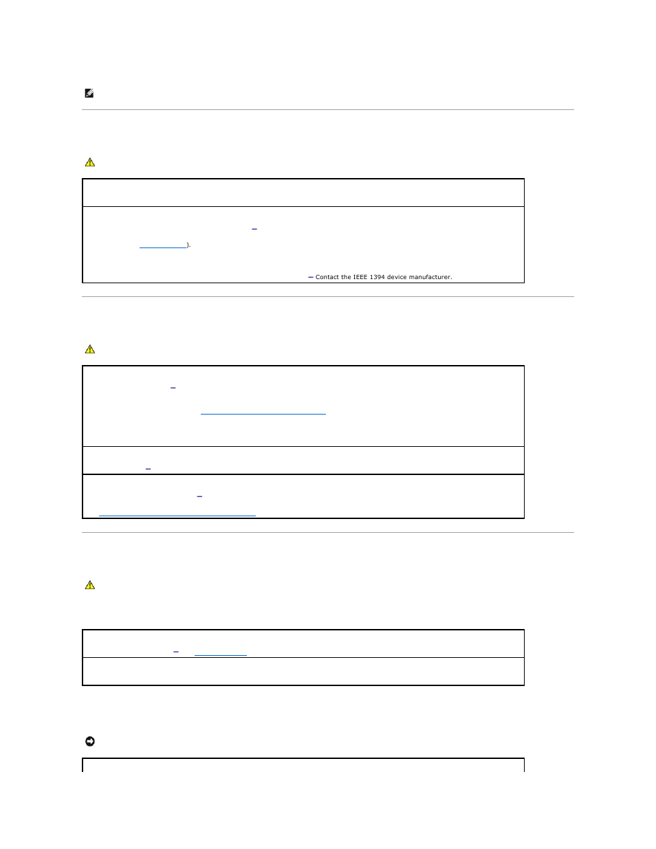 Ieee 1394 device problems, Keyboard problems, Lockups and software problems | The computer does not start up, The computer stops responding | Dell XPS 710 User Manual | Page 89 / 105