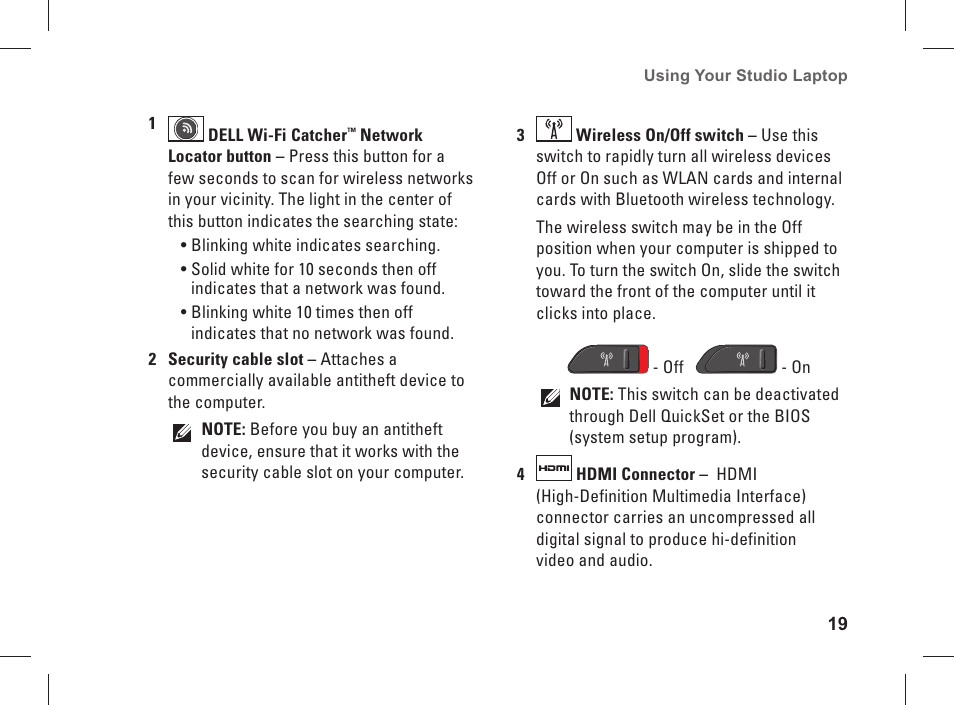 Dell Studio 1537 (Late 2008) User Manual | Page 21 / 84