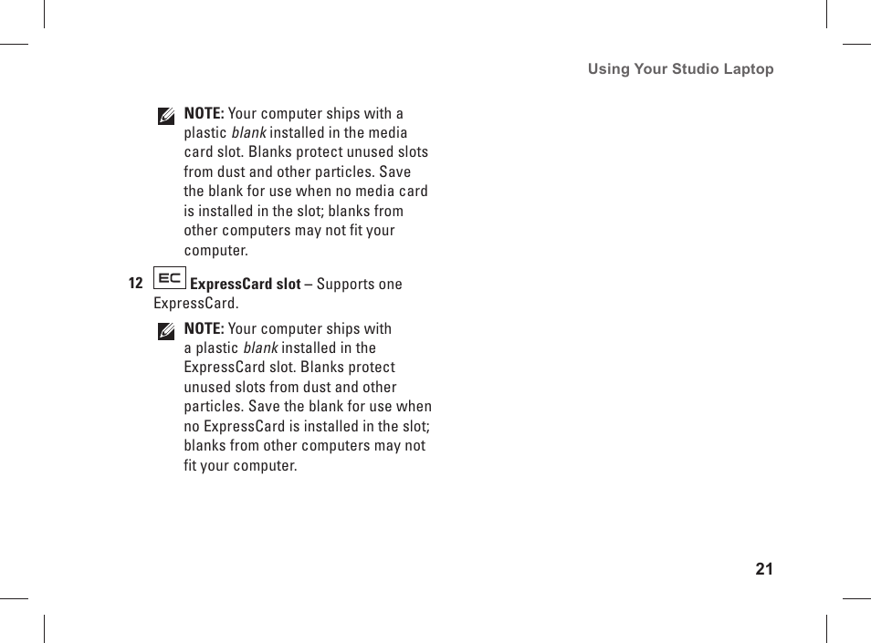 Dell Studio 1537 (Late 2008) User Manual | Page 23 / 84