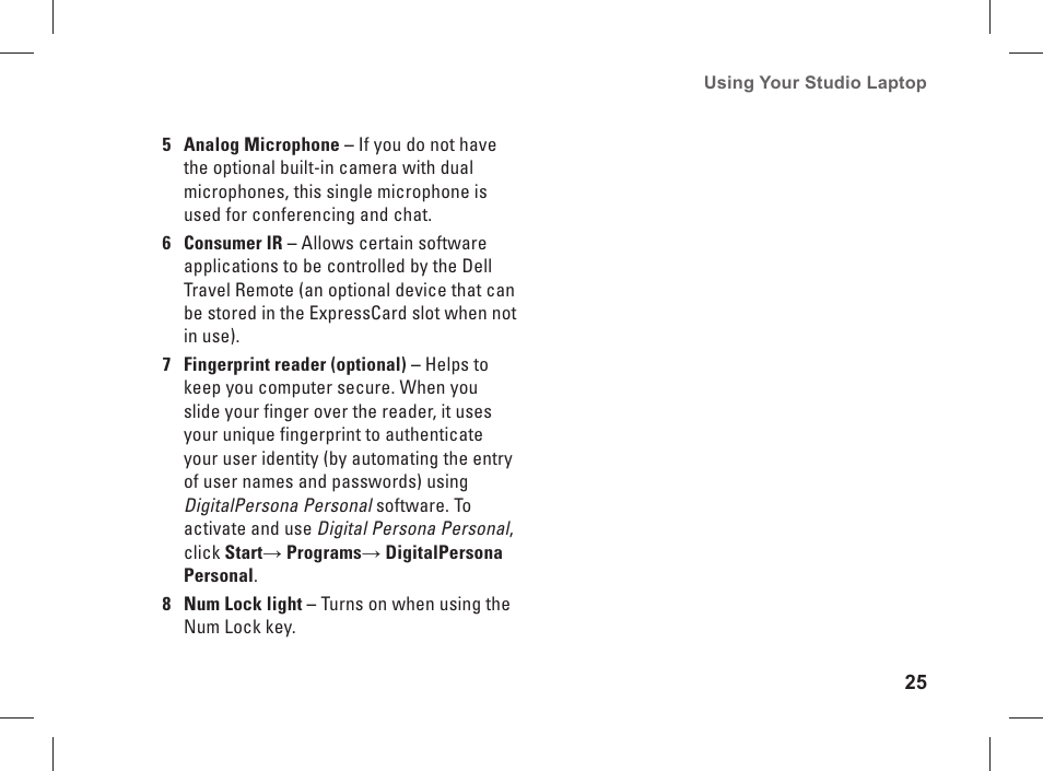 Dell Studio 1537 (Late 2008) User Manual | Page 27 / 84