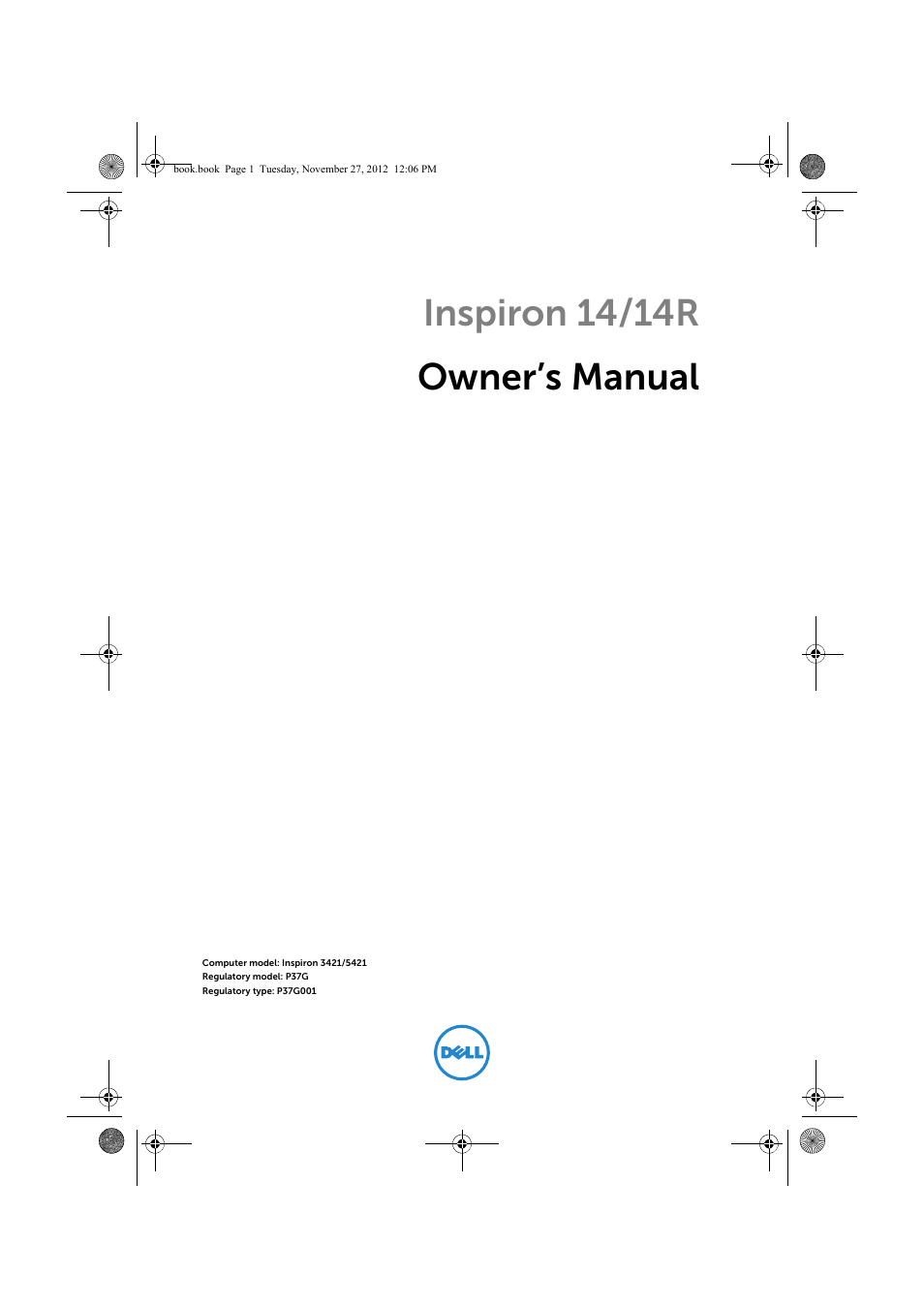 Dell Inspiron 14R (5421, Early 2013) User Manual | 71 pages