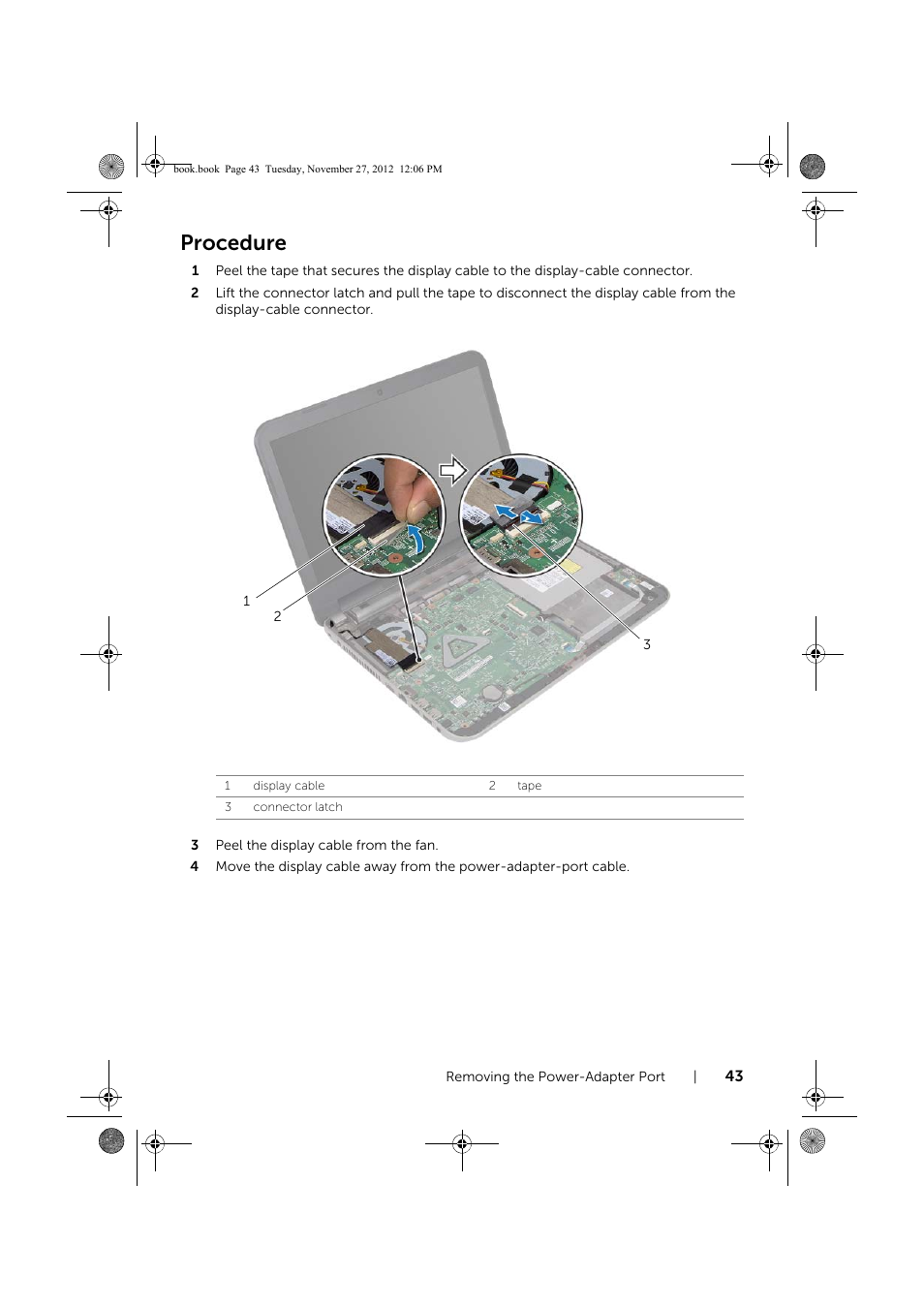 Procedure | Dell Inspiron 14R (5421, Early 2013) User Manual | Page 43 / 71