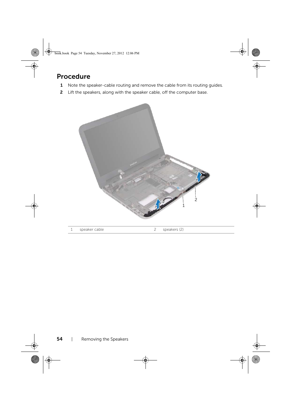 Procedure | Dell Inspiron 14R (5421, Early 2013) User Manual | Page 54 / 71
