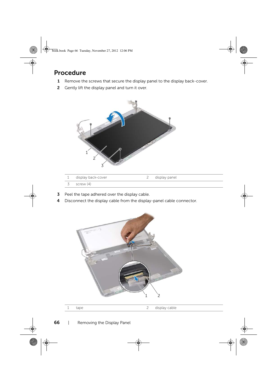 Procedure | Dell Inspiron 14R (5421, Early 2013) User Manual | Page 66 / 71