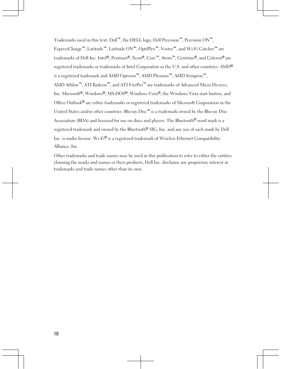 Dell Latitude E6420 (Early 2011) User Manual | Page 10 / 10