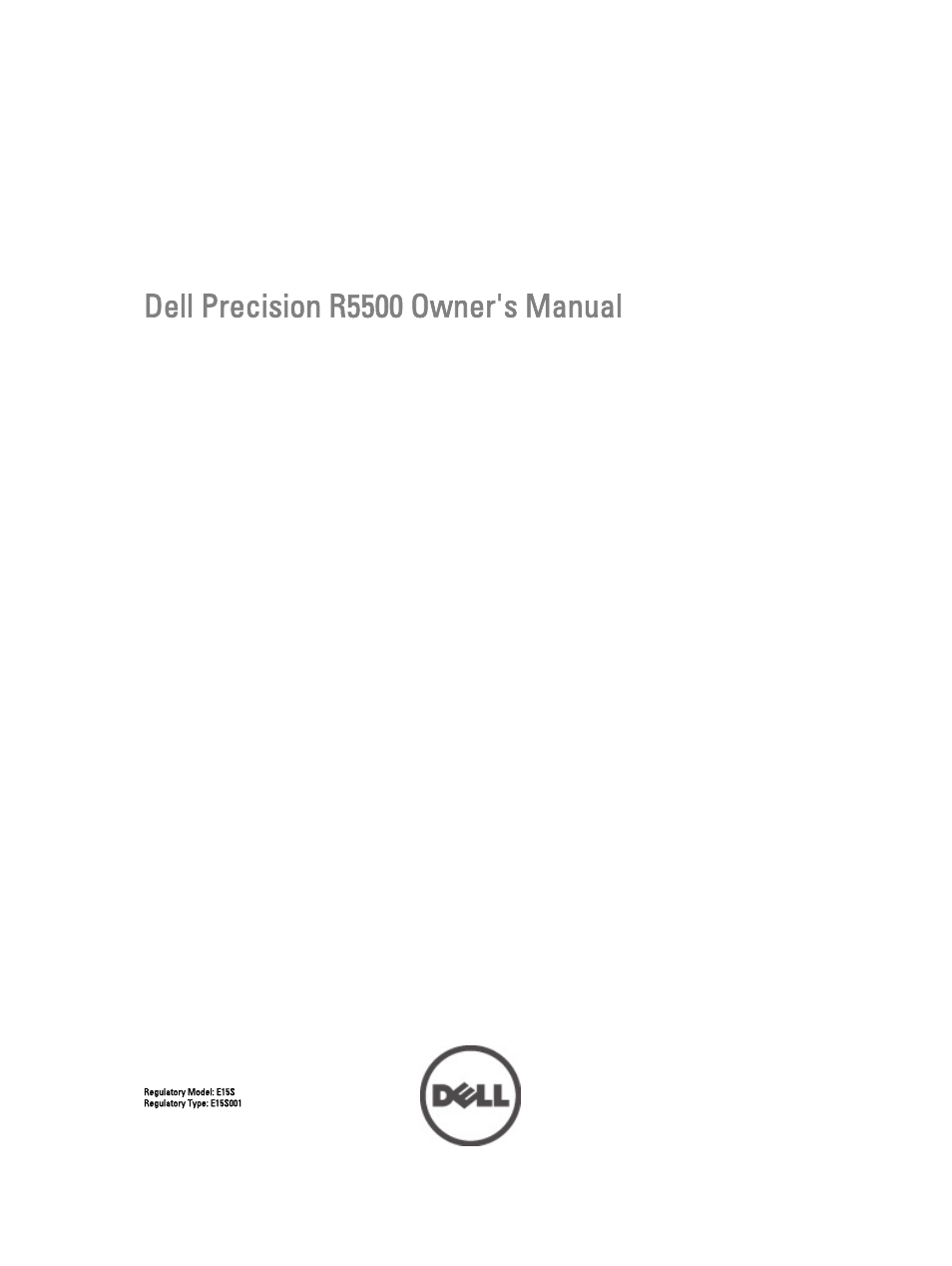 Dell Precision R5500 (Early 2011) User Manual | 97 pages