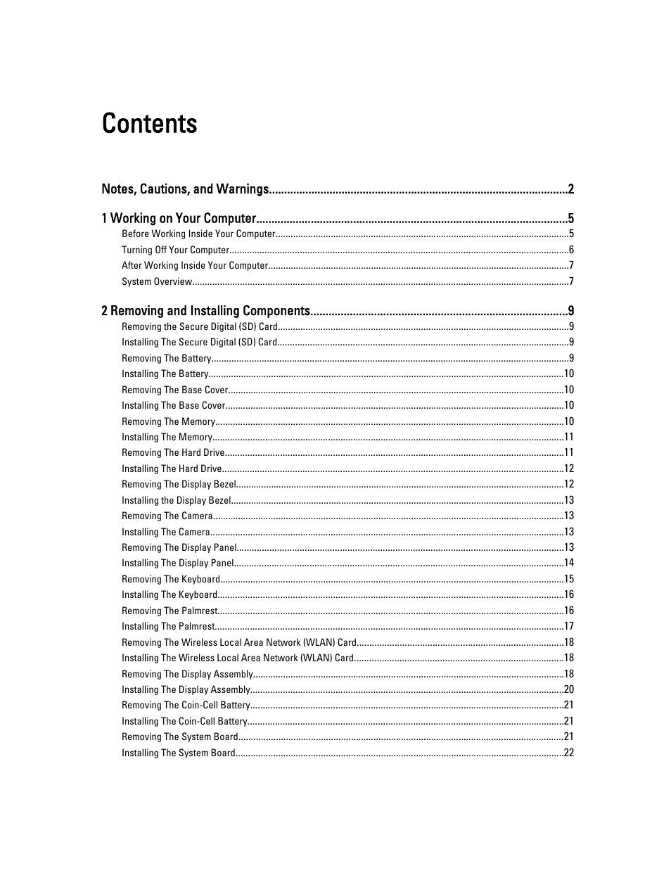 Dell Latitude 3330 (Early 2013) User Manual | Page 3 / 53
