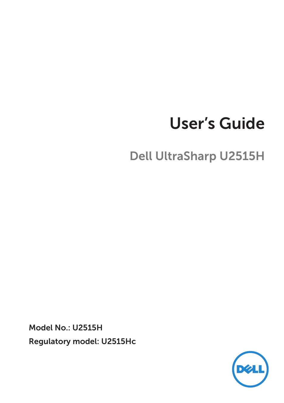 Dell UltraSharp 25 Monitor User Manual | 63 pages