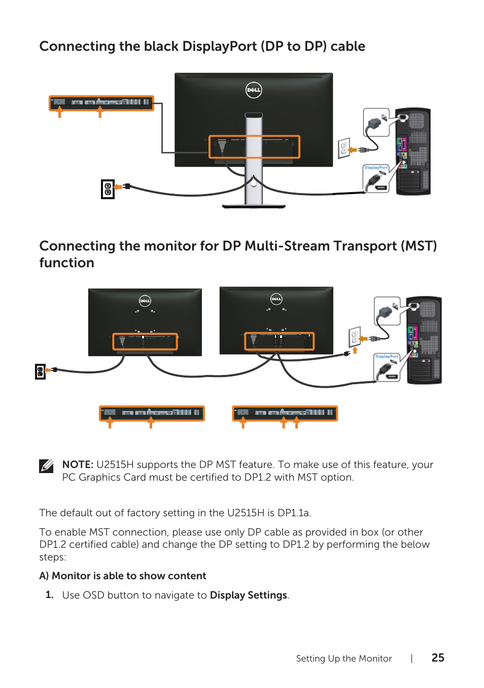 Dell UltraSharp 25 Monitor User Manual | Page 25 / 63