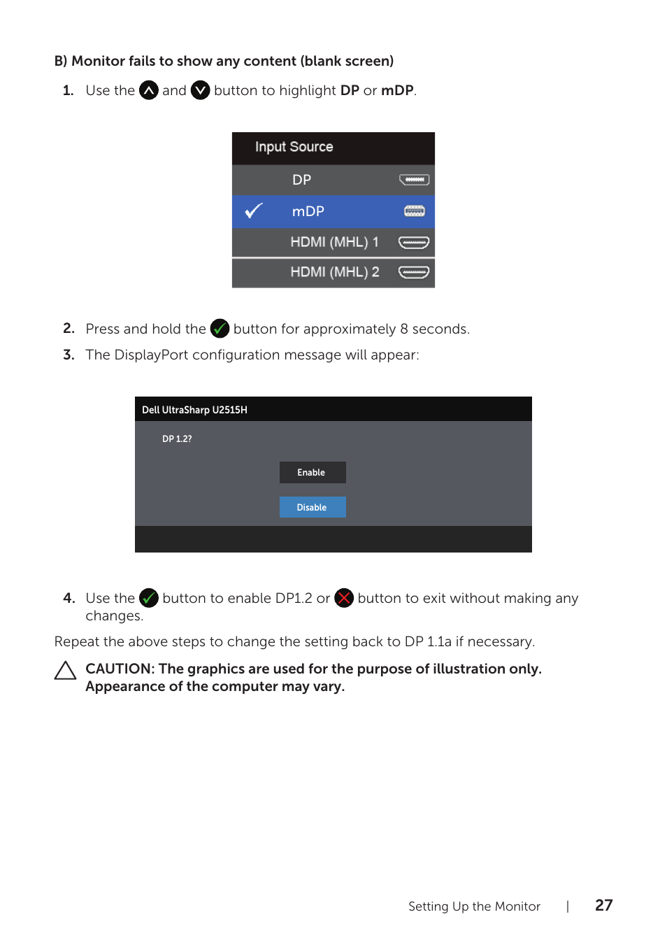 Dell UltraSharp 25 Monitor User Manual | Page 27 / 63