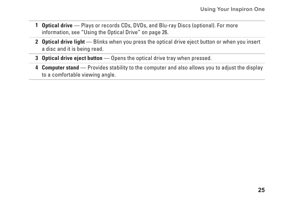 Dell Inspiron One 2205 (Mid 2010) User Manual | Page 27 / 86