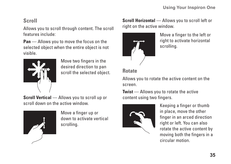 Dell Inspiron One 2205 (Mid 2010) User Manual | Page 37 / 86